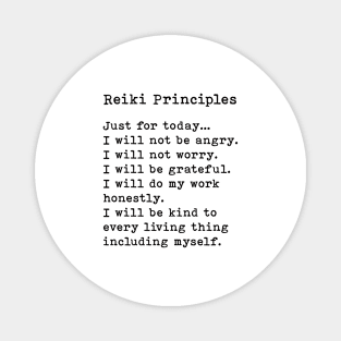 The Five Reiki Principles Magnet